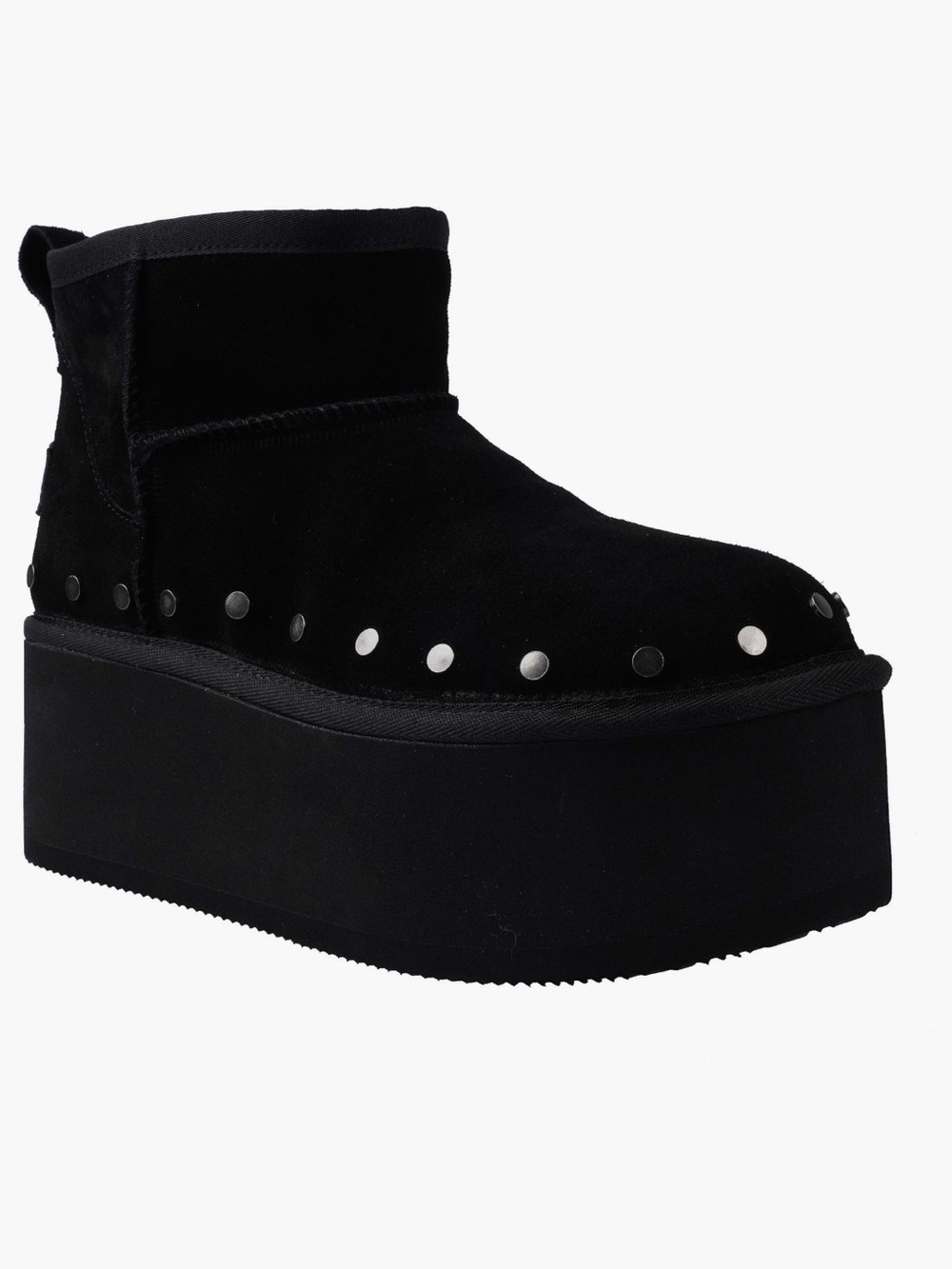 Candie's Black Platform Studded Ankle Boot